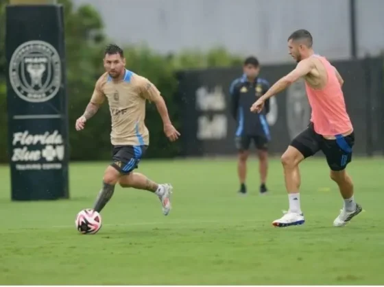 Se suspendió la práctica de la Selección Argentina por las fuertes tormentas en Miami