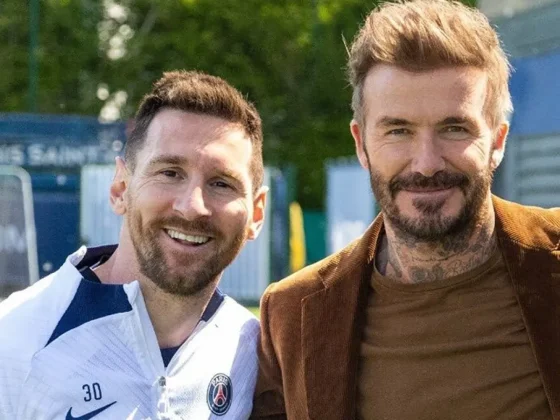 Beckham le regaló a Messi un impresionante botellón de vino de una marca muy exclusiva