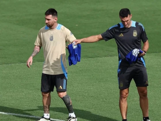 Messi no entrenó con sus compañeros de la Selección