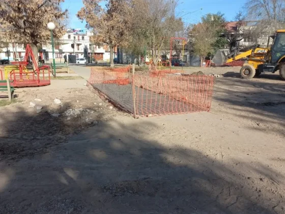 Finalizó la construcción de las rejas de captación de la plaza Gurruchaga