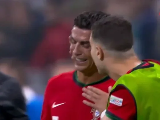 Cristiano Ronaldo lloró al errar un penal ante Eslovenia