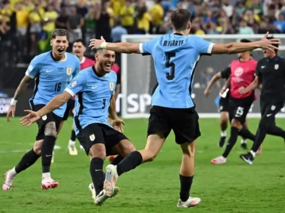 Uruguay venció por penales a Brasil y lo deja fuera de competencia