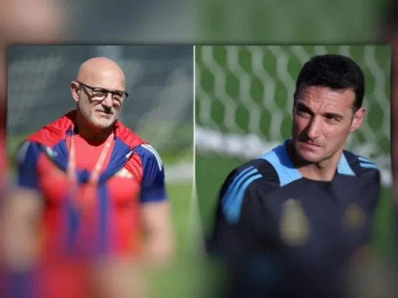 El DT de España elogió Lionel Scaloni