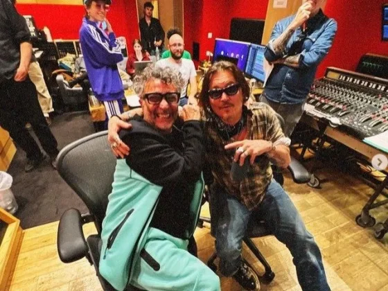 Fito Páez se encontró con Johnny Depp en Londres