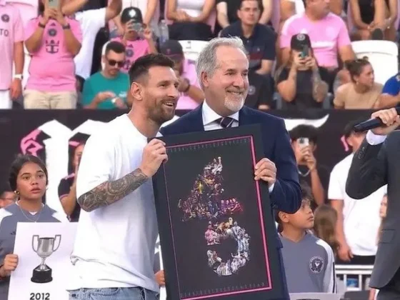 Lionel Messi fue homenajeado en el Inter Miami por sus 45 títulos