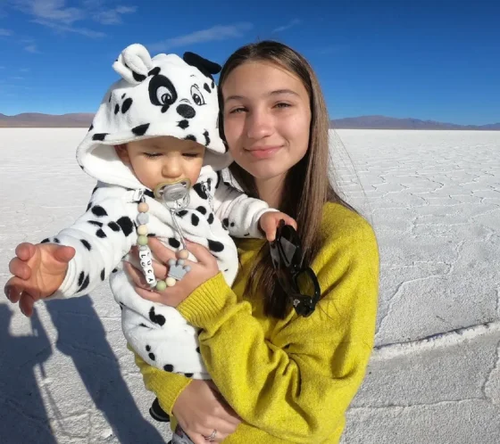 La foto más tierna de Indiana Cubero junto a Luca