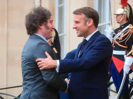 Javier Milei se reunió con Emmanuel Macron antes de la inauguración de los Juegos Olímpicos