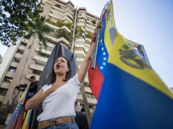 María Corina Machado agradeció el apoyo de Javier Milei antes de las elecciones en Venezuela