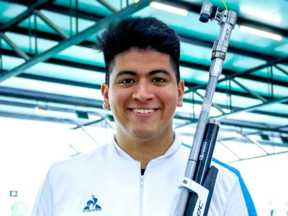 Julián Gutiérrez hizo historia y se clasificó a la final de rifle de aire 10 metros