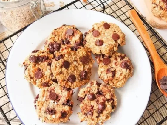 Unas galletas de avena súper saludables que se hacen con pocos ingredientes y son deliciosas