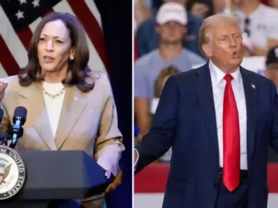 Promedio de encuestas marcan un virtual empate entre Harris y Trump