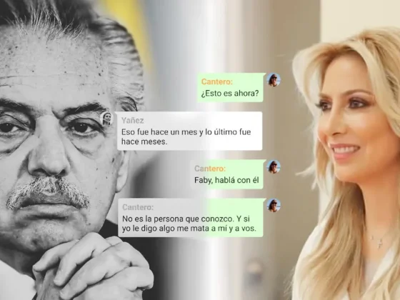 “Si le digo algo, me mata a mí y a vos”: la reacción de la secretaria de Alberto a un mensaje de Fabiola