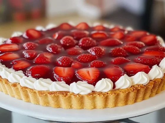 Receta de tarta de frutilla con gelatina rápida y fácil