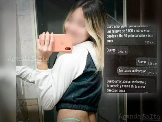 Filtraron chats de la mujer que engatusaba con citas sexuales y extorsionaba a sus clientes