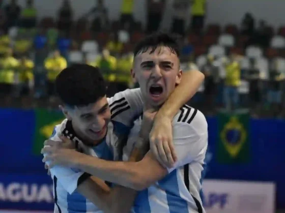 La Selección Argentina de futsal le ganó la final a Brasil y se consagró bicampeona del Sudamericano Sub 17