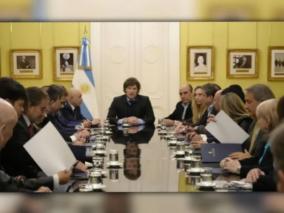 Javier Milei se reunió con los jefes de los bloques aliados