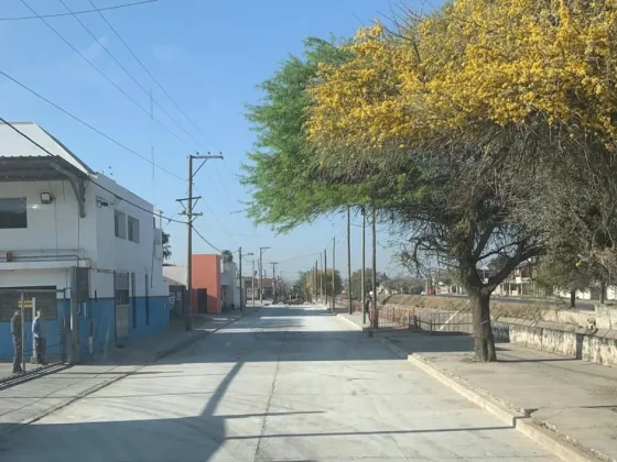 Finalizó el arreglo de calzada en Av. Yrigoyen al 2.000