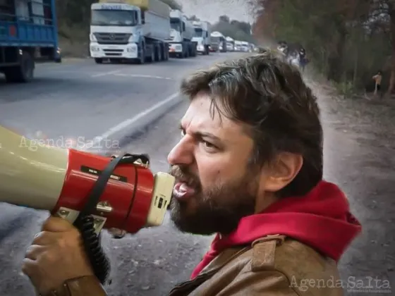 Grabois en Salta: Apoyó un corte de ruta y se cruzó con vecinos