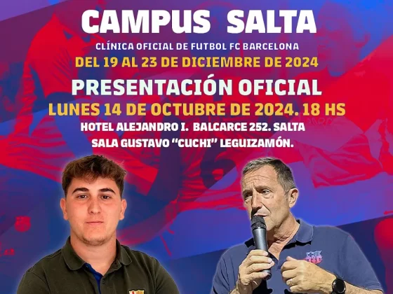 El Barça desembarca en el norte: Salta será sede del exclusivo campus del FC Barcelona