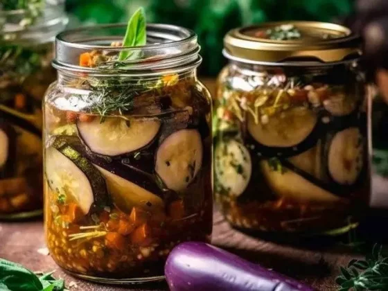 Receta de berenjenas al escabeche sencilla y rendidora para "picotear" a toda hora