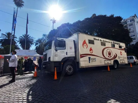 El miércoles se colectará sangre de cualquier grupo y factor en la plaza 9 de Julio