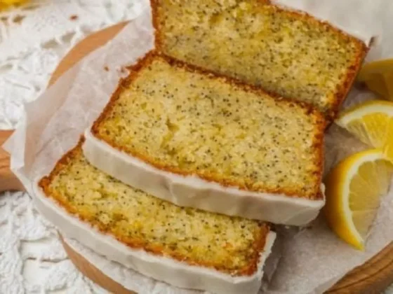 Budín de limón con semillas de amapola y cobertura de chocolate: disfrutalo en tu próxima merienda dulce