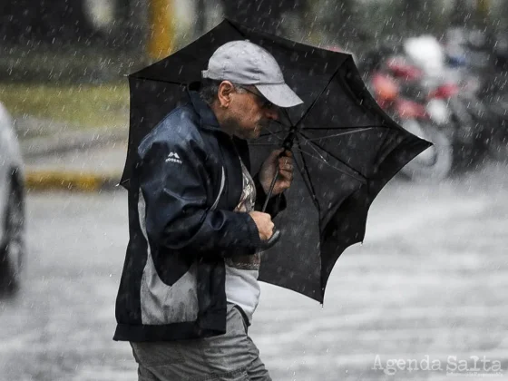 Alerta naranja en Salta por tormentas y vientos fuertes