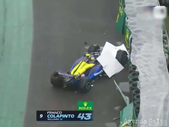 GP de Brasil ¡BANDERA ROJA POR UN CHOQUE DE FRANCO COLAPINTO!