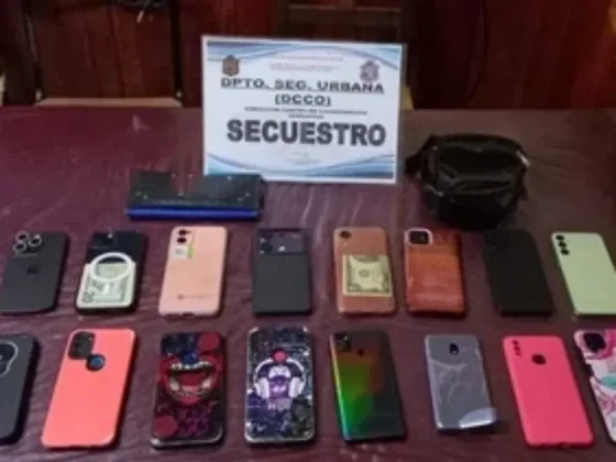 Cae banda de ladrones que robó 16 celulares en un boliche