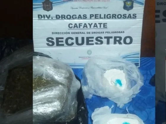 Detienen a salteño con más de 5 mil dosis de drogas en un control vial