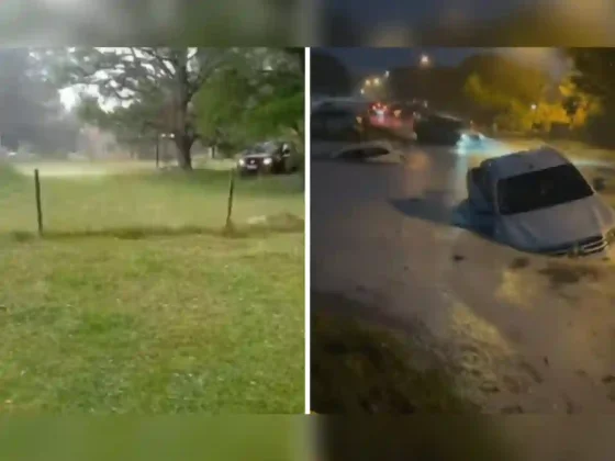 Violento temporal en la Costa provocó inundaciones en Pinamar, un tornado en Mar Chiquita y granizo en Miramar