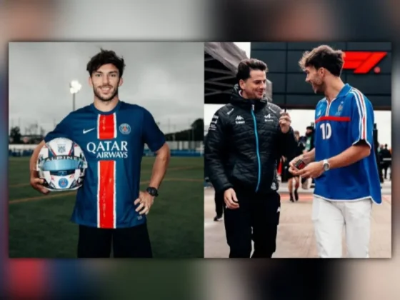 Conocé el lado futbolero de Pierre Gasly, el compañero francés de Colapinto en Alpine