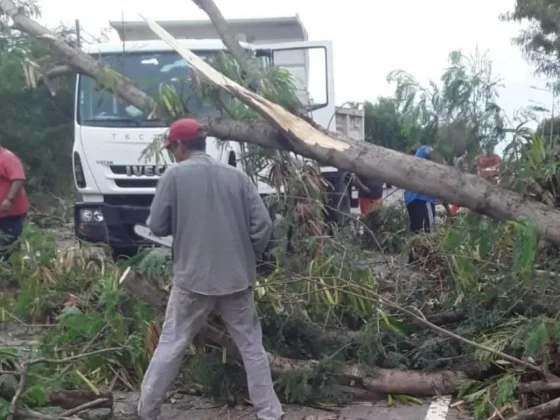 Un fuerte temporal azotó a Termas de Río Hondo