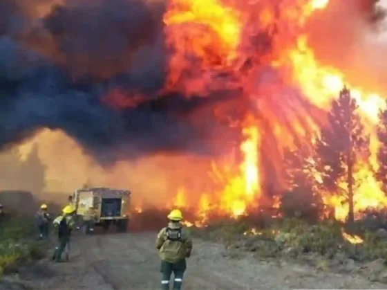 Incendio en El Bolsón: “fue intencional”, dijo el Gobernador de Rio Negro