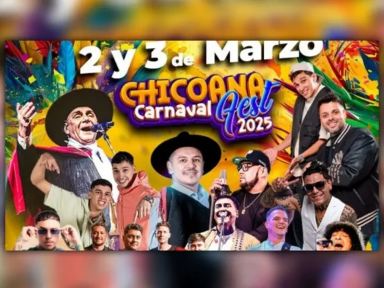 Se viene una edición de "Chicoana Carnaval Fest 2025"