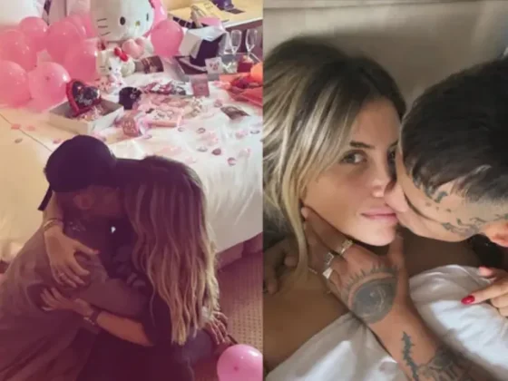 L-Gante despertó a Wanda Nara a las 8 de la mañana con un regalo de San Valentín imperdible