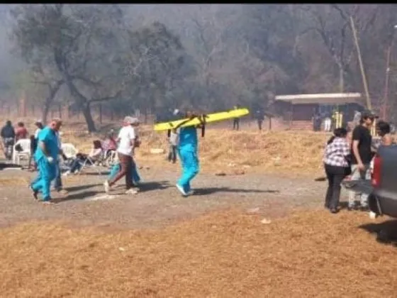 Más de 100 salteños recibieron atención sanitaria a causa del incendio ocurrido en el cerro Termas