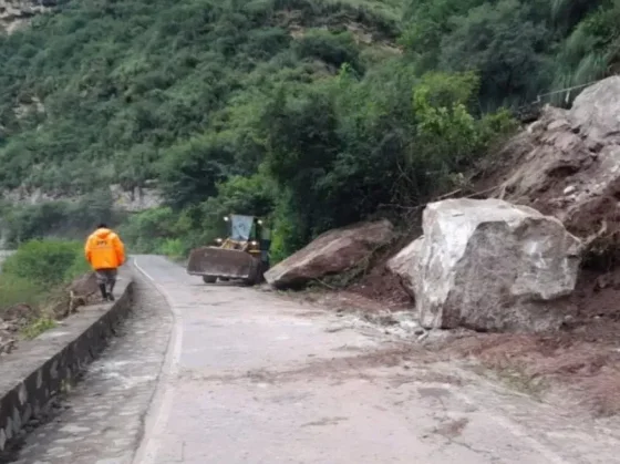 Se llevaron a cabo tareas de despeje en la Ruta Provincial 33