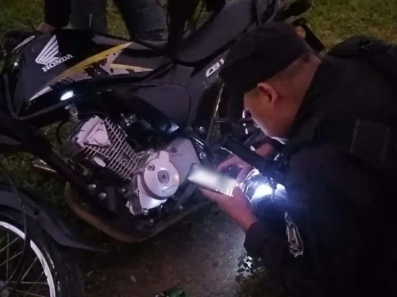 La policía logró recuperar una moto robada en la capital salteña