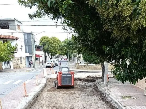 Se ejecutaron obras de hormigonado en el barrio Santa Lucía