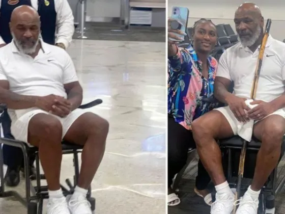 La imagen de Mike Tyson en un aeropuerto de Miami que preocupó a sus fans