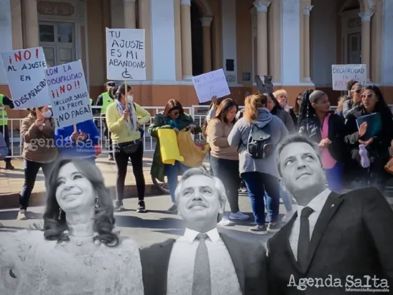 "Tu ajuste es mi abandono": Profesionales marchan contra el ajuste de Nación a la discapacidad