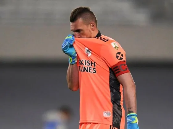 Franco Armani está desgarrado en River y se perdería el Superclásico contra Boca