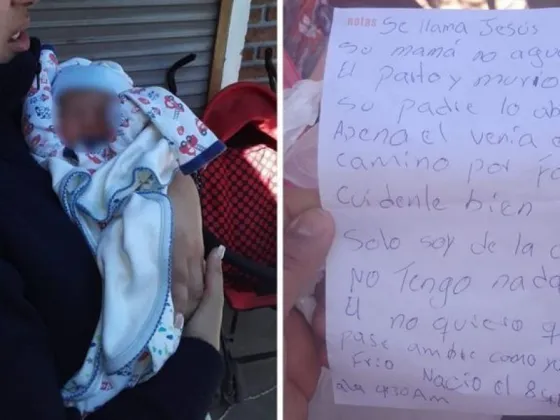 Abandonaron a un bebé adentro de una bolsa y dejaron una nota: “Cuídenlo, soy de la calle y no tengo nada”