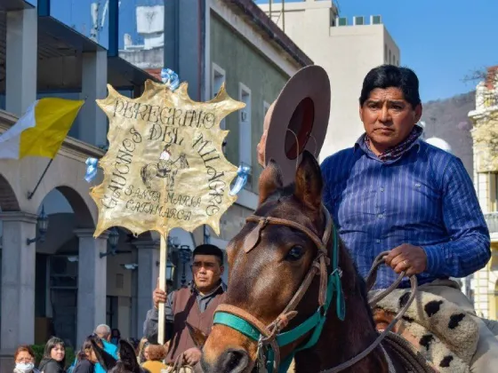 Llegaron los peregrinos a caballo desde Catamarca