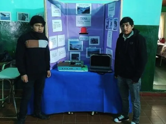 Alumnos de Santa Victoria crearon un innovador sistema de alarmas electrónicas