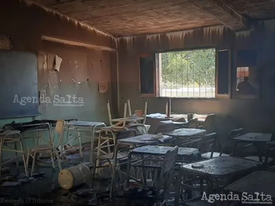 Se incendió la escuela de Río Piedras y vecinos buscan armar un cuartel de bomberos