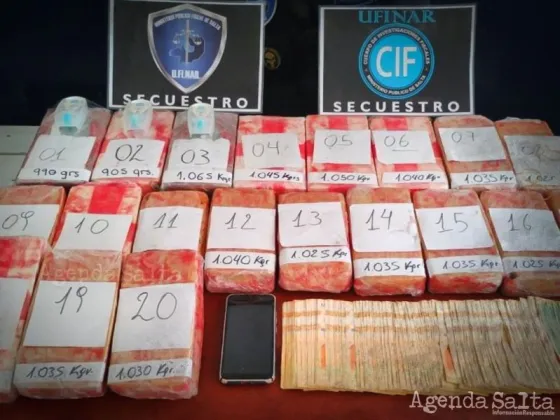 "Milagro Blanco": secuestran 20 kilos de cocaína con el sello del delfín