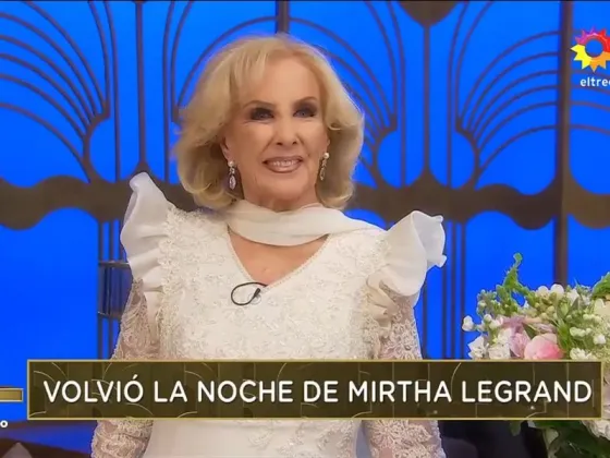 Mirtha Legrand regresó a la televisión: “Tanto lo pidieron y la Chiqui volvió”