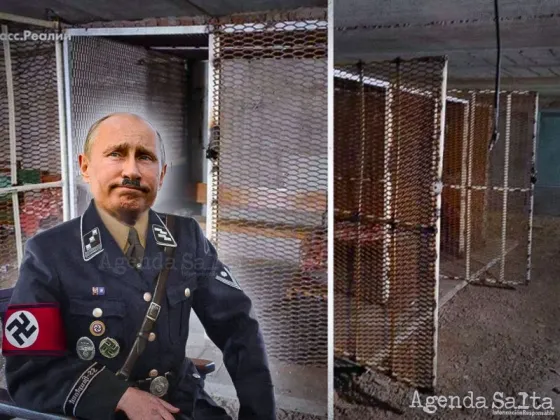 Las escalofriantes fotos de las jaulas de tortura de Vladimir Putin en Ucrania